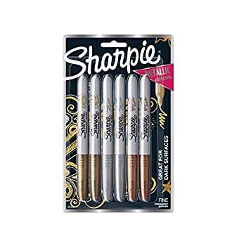 【中古】【輸入品・未使用】Sharpie Metallic Fine Point Permanent Markers 6/Pkg-Gold%カンマ% Silver & Bronze (並行輸入品)|ムジカ&フェリーチェ店