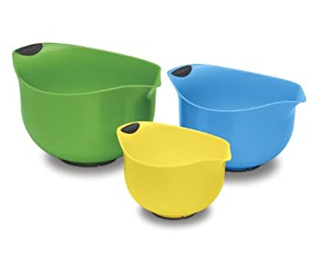 【中古】【輸入品・未使用】Cuisinart BPAフリー ミキシングボウル 3個セット マルチカラー