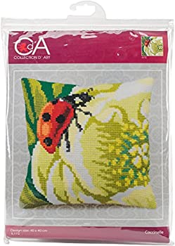 【中古】【輸入品・未使用】Coccinelle Pillow Cross Stitch Kit-15-3/4%ﾀﾞﾌﾞﾙｸｫｰﾃ%X15-3/4%ﾀﾞﾌﾞﾙｸｫｰﾃ% (並行輸入品)