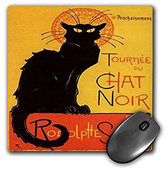 【中古】【輸入品・未使用】3Dローズ タイチェ - ビンテージ ポスター - 猫 - Le Chat Noir - 広告%ｶﾝﾏ% アール ヌーボー、黒猫、猫、猫、シャ ノワール ルシャ - マウス パ