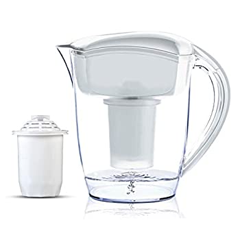 【中古】【輸入品・未使用】Santevia Water Systems Alkaline Water Pitcher%ｶﾝﾏ% White by Santevia Water Systems｜ムジカ＆フェリーチェ店