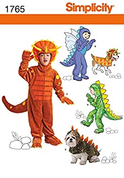 【中古】【輸入品・未使用】Simplicity Pattern 1765 Child and Matching Dog Dinosaur Costumes Sizes 3-4-5-6-7-8 by Simplicity Creative Group Inc - Patterns
