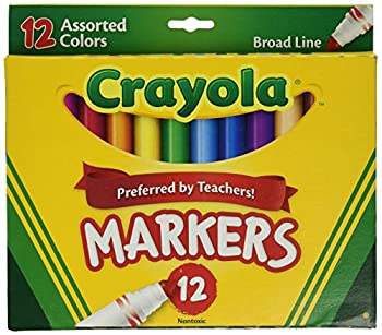 【中古】【輸入品・未使用】Non-Washable Markers%カンマ% Broad Point%カンマ% Classic Colors%カンマ% 12/Set (並行輸入品)|ムジカ&フェリーチェ店