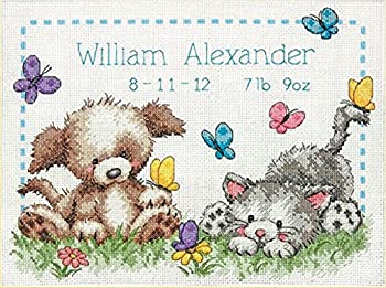【中古】【インポート品・未当て嵌める】Pet Friends Baby Birth Record Counted Cross Stitch Kit-12%ﾀﾞﾌﾞﾙｸｫｰﾃ%X9%ﾀﾞﾌﾞﾙｸｫｰﾃ% 14 Count (並行輸入品)