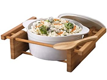 【中古】【輸入品・未使用】Creative Home グランドビュッフェ ストーンウェア 11-Inch ブラウン 73459
