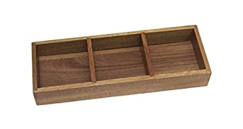 【中古】【輸入品・未使用】Lipper International 1123 Acacia 3 Compartment Organizer Tray|ムジカ&フェリーチェ店