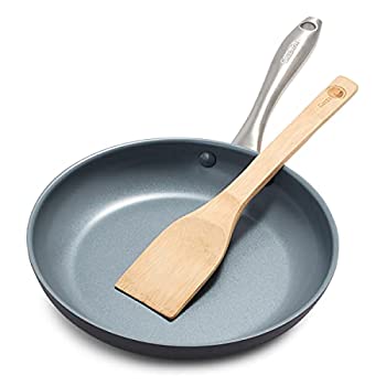 【中古】【輸入品・未使用】GreenPan Lima 10 Inch Hard Anodized Non-Stick Ceramic Fry Pan with Bonus Bamboo Turner by The Cookware Company｜ムジカ＆フェリーチェ店