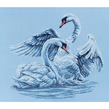 【中古】【インポート品・未当て嵌める】Swan Fidelity Counted Cross Stitch Kit-15-3/4%ﾀﾞﾌﾞﾙｸｫｰﾃ%X13-3/4%ﾀﾞﾌﾞﾙｸｫｰﾃ% 14 Count (並行輸入品)