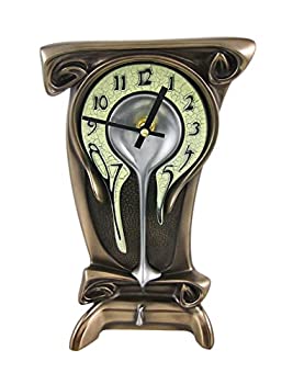 【中古】【インポート品・未当て嵌める】Art Nouveau Melting Bronze Table Clock アールヌーボー アンティーク 一覧表時辰儀/置時計 Universal Lighting and Decor社【並行輸入