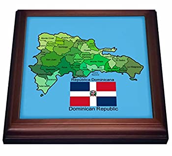 【中古】【輸入品・未使用】777imagesフラグとマップ???北アメリカ???フラグとマップのドミニカ共和国with all the provinces名前で識別されます。???五徳 8 by 8%ダブルクォーテ