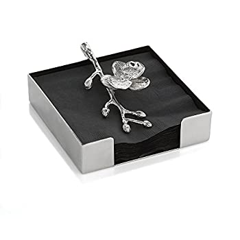 【中古】【輸入品・未使用】Michael Aram Orchid Cocktail Napkin Holder%ｶﾝﾏ% White by Michael Aram