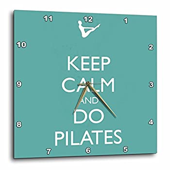 【中古】【輸入品・未使用】3dRose DPP_159560_3 Keep Calm and Do Yoga ワークアウト ピラティス インストラクター 壁掛け時計 15 x 15インチ