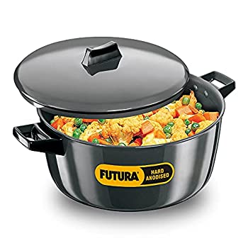 【中古】【インポート品・未当て嵌める】Hawkins Futura Hard Anodised Cook-n-Serve Bowl%ｶﾝﾏ% 6 litres%ｶﾝﾏ% Black