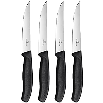 【中古】【インポート品・未当て嵌める】Victorinox VIC-6.7903.4 スイス連邦古典派音楽仕掛ける ビステキ4点仕掛ける (5in ガウチョストレート) 黒いこと