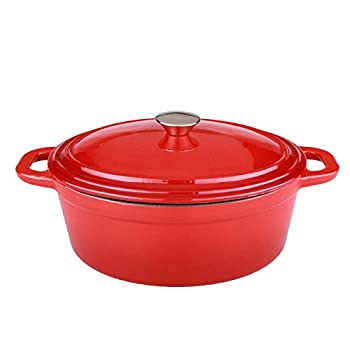 【中古】【輸入品・未使用】Berghoff Neo 8-quart Cast Iron Oval Covered Casserole 8-Qt. レッド 2211278A｜ムジカ＆フェリーチェ店