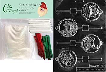 【中古】【インポート品・未当て嵌める】Cybrtrayd 45stk50?C-c140?12日のx-mas Pop 5???8クリスマス黒茶金型with Lollipop Kit%ｶﾝﾏ% Includes 50?Lollipop突っ支い棒、50チェロ