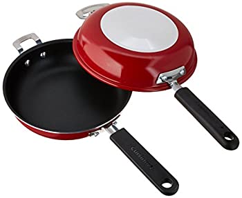 【中古】【輸入品・未使用】Cuisinart Frittata ノンスティックソースパン 10インチ レッド