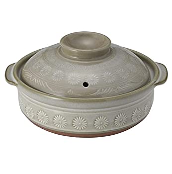 【中古】【インポート品・未当てはめる】7-26091 萬古焼 9号IH土鍋 IH相応う三島鍋 [並行輸入品]