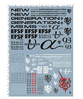 【中古】【輸入品・未使用】RX-93-ν-2 Ｈｉ－ν EFSF デカール水転写式 赤 「並行輸入品」