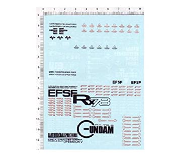 【中古】【輸入品・未使用】RX-78-2 WB102 EFSF デカール水転写式　「並行輸入品」