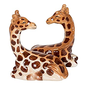 【中古】【インポート品・未当て嵌める】Salt \u0026 Pepper Shakers Set - GIRAFFES New Ceramic Kitchen Gifts 9868 キッチン用品・食器・調理器具-保存容器・キャニスター