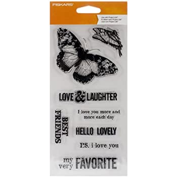 【中古】【輸入品・未使用】Fiskars Clear Stamp 4%ﾀﾞﾌﾞﾙｸｫｰﾃ%X8%ﾀﾞﾌﾞﾙｸｫｰﾃ%-Butterfly Flight (並行輸入品)｜ムジカ＆フェリーチェ店