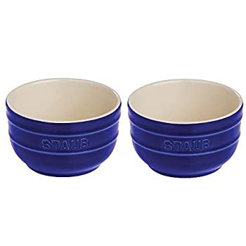 【中古】【輸入品・未使用】Staub Prep Bowl%ｶﾝﾏ% Set of 2%ｶﾝﾏ% Dark Blue%ｶﾝﾏ% 0.25 qt. by Staub
