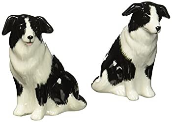 【中古】【輸入品・未使用】Cosmos 20870 Gifts Ceramic Border Collie Salt and Pepper Set%ｶﾝﾏ% 6.4cm