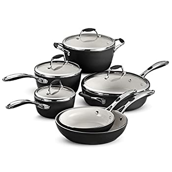 【中古】【輸入品・未使用】Tramontina 80110/525DS 10-Piece Gourmet Ceramica 01 Deluxe Cookware Set%カンマ% Metallic Black by Tramontina|ムジカ&フェリーチェ店