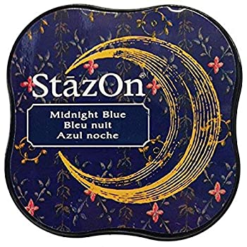【中古】【輸入品・未使用】StazOn Midi Ink Pad-Midnight Blue (並行輸入品)