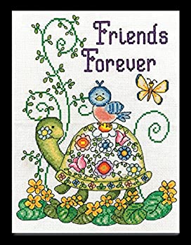 【中古】【輸入品・未使用】Friends Forever (Turtle) Counted Cross Stitch Kit-8%ﾀﾞﾌﾞﾙｸｫｰﾃ%X10%ﾀﾞﾌﾞﾙｸｫｰﾃ% 14 Count (並行輸入品)