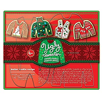 【中古】【インポート品・未当て嵌める】Fox Run Brands Ugly Sweater Cookie Cutter Set%ｶﾝﾏ% Metallic by Fox Run