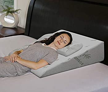 【中古】【輸入品・未使用】InteVision Extra Large Foam Bed Wedge Pillow (33%ダブルクォーテ% x 30.5%ダブルクォーテ% x 7.5%ダブルクォーテ%) & Headrest Pillow in ONE Package - 2%ダ