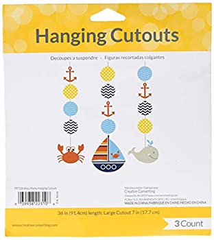 【中古】【インポート品・未当て嵌める】Creative Converting 997226 Ahoy Matey Hanging Cutouts - Case of 18
