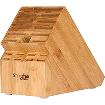 【中古】【輸入品・未使用】20 Slot Bamboo Universal Knife Block/Holder by Shenzhen Knives
