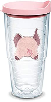 【中古】【輸入品・未使用】Tervis Tumbler Pig Front and Back 24oz (Double Sided) with Travel Lid by Tervis