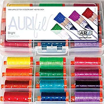 【中古】【輸入品・未使用】Aurifil スレッドセット ブライトコレクション 50ワット コットン 12 L (1422ヤード) スプール｜ムジカ＆フェリーチェ店