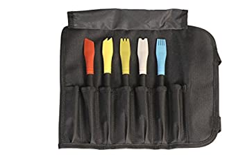 【中古】【輸入品・未使用】Mercer Culinary Silicone Plating Brush Set - 5 Brushes and a Carrying Case by Mercer Culinary