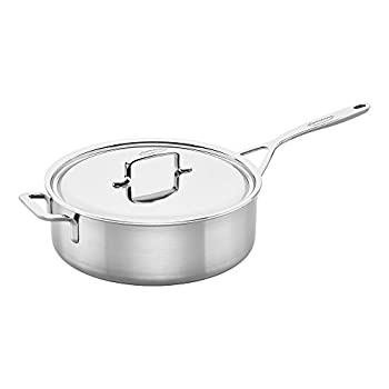【中古】【インポート品・未当て嵌める】Demeyere 5-Plus ステンレス鋼スチール写真 6.5クオート ソテー食パン 手つだい手持ち部分付き添い人
