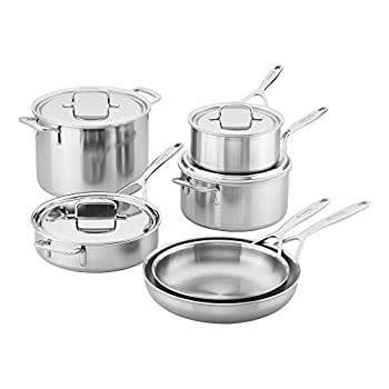 【中古】【輸入品・未使用】Demeyere 5プラス ステンレススチール 調理器具10点セット|ムジカ&フェリーチェ店