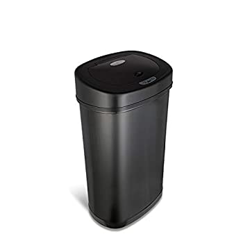 【中古】【輸入品・未使用】Nine Stars DZT-50-9BK Stainless Steel Motion Sensor Trash Can%ｶﾝﾏ% 13.2 gallon%ｶﾝﾏ% Black by Ninestars [並行輸入品]