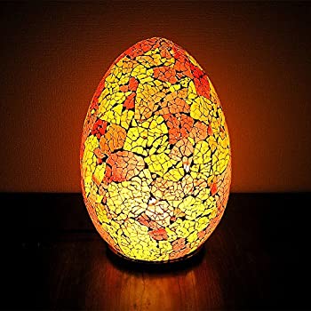 【中古】【輸入品・未使用】アジアン モザイクのアートランプ 卵型 [並行輸入品]｜ムジカ＆フェリーチェ店