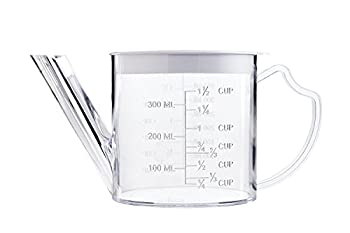 【中古】【輸入品・未使用】HIC Gravy Strainer and Fat Separator%カンマ% Heat-Safe Borosilicate Glass with 18/8 Stainless Steel Fine-Mesh Filter and Pierced Strainer%