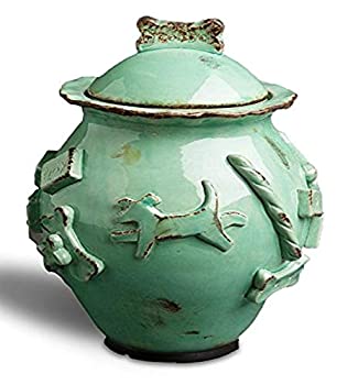 【中古】【輸入品・未使用】犬Treat Jar 7%ダブルクォーテ%W X 9.5%ダブルクォーテ% H グリーン