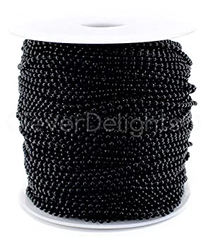 【中古】【輸入品・未使用】CleverDelights Ball Chain Roll - 100 Feet - Dark Black Color - 2.4mm Ball - #3 Size - Bulk Spool by CleverDelights｜ムジカ＆フェリーチェ店