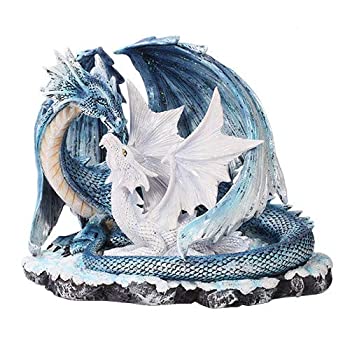 【中古】【輸入品・未使用】Pacific Giftware 美しいドラゴンファミリー 母とヤングドラゴンの置物