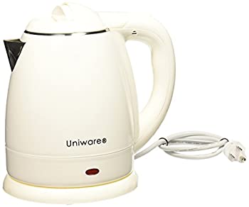 【中古】【インポート品・未当て嵌める】Uniware Electric Kettle with Rotating Base%ｶﾝﾏ% White (1.2 LT) [70012] 141［並行輸入］