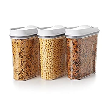 【中古】【輸入品・未使用】OXO ポンと開くシリアル収納容器 Sサイズ 3 Piece Set クリア 11180800