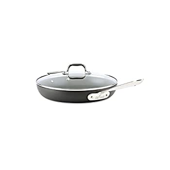 【中古】【輸入品・未使用】All-Clad E7859664 HA1 Hard Anodized Nonstick Dishwasher Safe PFOA Free Fry Pan with lid Cookware%ｶﾝﾏ% 30cm%ｶﾝﾏ% Medium Grey