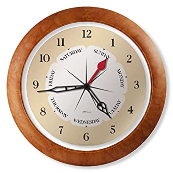 【中古】【輸入品・未使用】DayClocks Time & Day of The Week 壁掛け時計 ? アナログ時計 時間&曜日 ? ホームまたはオフィスの壁掛け時計 曜日付き ? 素晴らしい退職時計 ?|ムジカ&フェリーチェ店